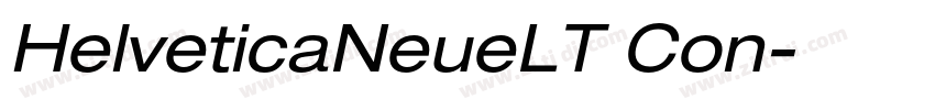 HelveticaNeueLT Con字体转换